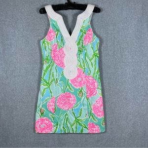 Lilly Pulitzer Valli Shift Dress Poolside Blu Going Stag Barbie Pastel Party